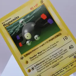 Pokemon TCG - Magnemite 53/102 Base Set Common 1st Edition WOTC 1999 - EXC - Image 1