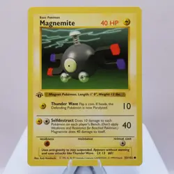 Pokemon TCG - Magnemite 53/102 Base Set Common 1st Edition WOTC 1999 - EXC - Image 2