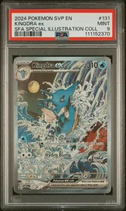 Pokemon TCG: Kingdra Ex 131 & Greninja Ex 132 S & V Promo Cards Holo PSA 9 - Image 2