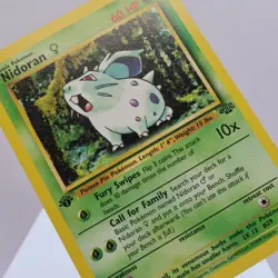 Pokemon TCG - Nidoran F 57/64 Jungle Common 1st Edition WOTC 1999 - EXC/NM - Image 1