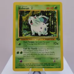 Pokemon TCG - Nidoran F 57/64 Jungle Common 1st Edition WOTC 1999 - EXC/NM - Image 2