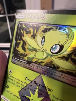 Celebi Prism 19/214 Lost Thunder Sun & Moon S&M Holo Pokemon TCG Card NM - Image 3