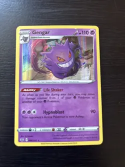 Gengar 085/202 Sword & Shield Base Set Holo Rare Pokemon Card NM/M - Image 1