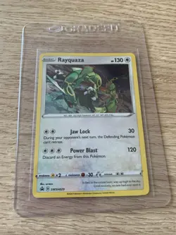 Rayquaza SWSH029 - Black Star Holo Promo Pokemon Card - Image 1