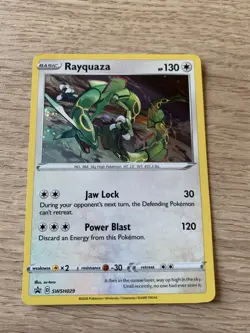 Rayquaza SWSH029 - Black Star Holo Promo Pokemon Card - Image 2