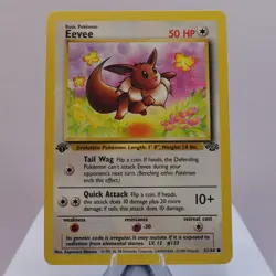 Pokemon TCG - Eevee 51/64 Jungle Common 1st Edition WOTC 1999 - EXC - Image 2