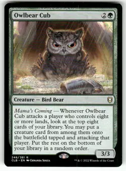 Owlbear Cub 246 Commander Legends: Battle for Baldur's Gate MTG NM - Image 1
