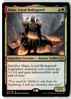 Hajar, Loyal Bodyguard 211 Rare The Brothers' War Magic: The Gathering Near Mint - Image 1