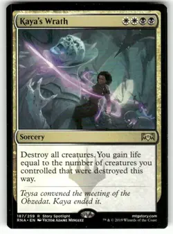 Kaya's Wrath 187 Rare Ravnica Allegiance Magic: The Gathering Near Mint - Image 1