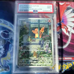 2023-25 Pokemon Center Stamp SV Black Star Promos SVP EN Charmander #044 PSA 9 - Image 1