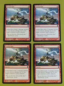 Forked Bolt x4 Rise of the Eldrazi 4x Playset Magic the Gathering MTG - Image 1