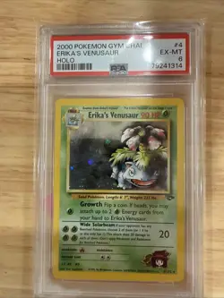 2000 POKEMON GYM CHALLENGE HOLO #4 ERIKA'S VENUSAUR PSA 6 - Image 1