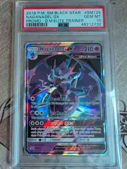 PSA 10 Naganadel GX SM125 Pokemon Dragon Majesty ETB Promo - Image 1