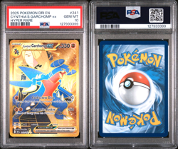 2025 Pokemon DRI EN Cynthia’s Garchomp Ex Hyper Rare 241/182 PSA 10 - Image 1