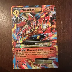 Pokemon TCG M Blaziken EX XY86 Full Art Black Star Promo Holo Mega 210 HP Fire - Image 1