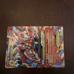 Pokemon TCG M Blaziken EX XY86 Full Art Black Star Promo Holo Mega 210 HP Fire - Image 5