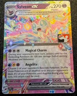 Sylveon EX 86/191 NM Ultra Rare Prize Pack Stamp Play! Pokemon League Promo! - Image 1