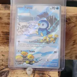 Pokemon TCG Piplup 098/094 PAL Paldea Evolved Holo Illustration Rare 70HP 2023 - Image 1