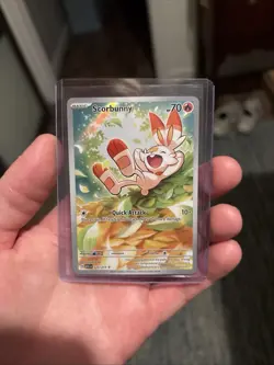 Pokemon TCG Scorbunny 225/217 Full Art Ascended Heroes NM - Image 1