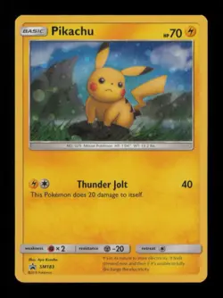 PIKACHU - PROMO HOLO SM183 MP POKEMON - Image 1