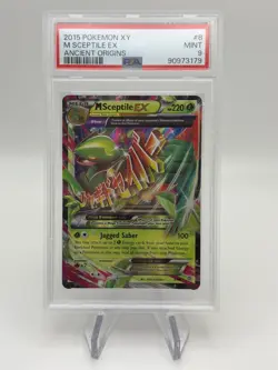 PSA 9 2015 M Sceptile EX Pokemon XY Ancient Origins 8/98 Ultra Rare - Image 1