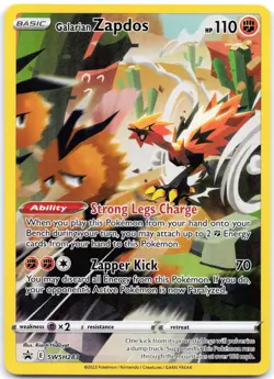 Galarian Zapdos SWSH283 Holo Sword & Shield Promo - Image 1