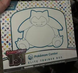 Pokemon Center Pokemon TCG Scarlet & Violet 151 Elite Trainer Box Snorlax 6+ - Image 1