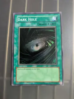 Yu-Gi-Oh! TCG Dark Hole LOB-052 Unlimited Super Rare - Image 1