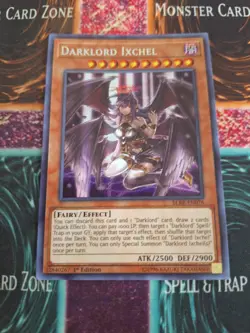 Yu-Gi-Oh! Darklord Ixchel BLRR-EN076 Secret Rare 1st Edition Near Mint - Image 1