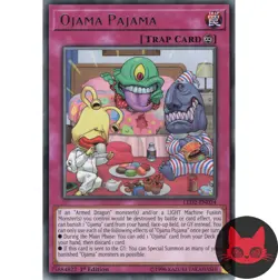 Yugioh Ojama Pajama LED2-EN024 Rare 1st Edition NM - Image 1