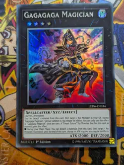 Yugioh | Gagagaga Magician - LED6-EN034 - Super Rare 1st Edition LP - Image 1