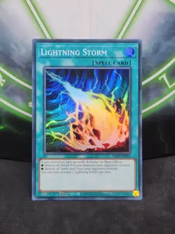 Yugioh Lightning Storm RA01-EN061 Super Rare 1st Edition NM - Image 1