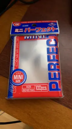 KMC Mini Perfect Fit Size Sleeves 60x87mm 100 Count Yugioh Vanguard USA 1 pack - Image 1