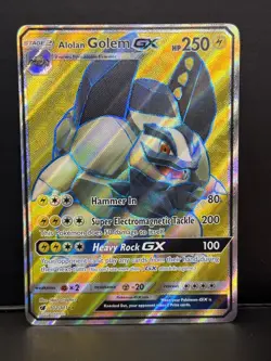 Alolan Golem GX - 102/111 - Ultra Rare - Crimson Invasion - Pokemon Card - NM - Image 1