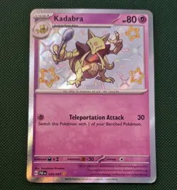 Kadabra 149/091 - Baby Shiny Rare - Pokemon Paldean Fates - NM pokemon tcg card - Image 1