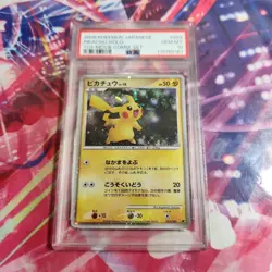 Pikachu LV10 PSA10 Japanese Promo Rare Vintage Pokemon Card - Image 1