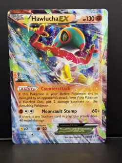 Hawlucha EX 64/111 Furious Fists XY Pokemon Card NM - Image 1