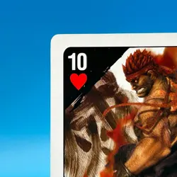 Ryu Street Fighter 4 Not for sale Trump Playing Card Heart 10 CAPCOM Japan - Image 3