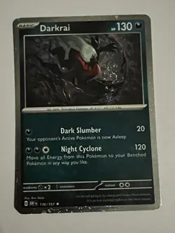 Pokemon TCG Darkrai 136/197 Cosmos Holo Swirl Obsidian Flames Holo Promo NM/M - Image 2