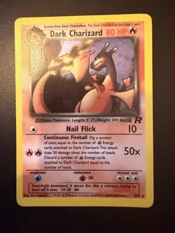 Pokemon Dark Charizard Holo - Team Rocket - 4/82 - English - LP/EXC WOTC VINTAGE - Image 1
