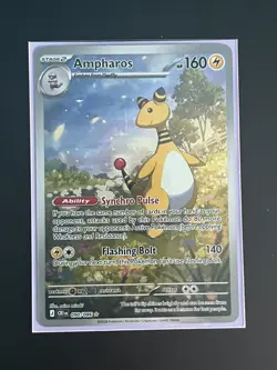 2026 Pokemon Chaos Rising #090/086 Ampharos Illustration Rare FA - Image 1