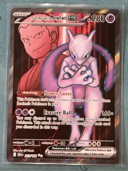 Team Rocket's Mewtwo ex 213/182 Ultra Rare Destined Rivals Pokemon NM/M - Image 1
