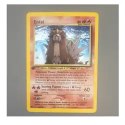 Entei 06/64 Neo Revelation Holo Rare 1st Edition Basic 80 HP Pokemon TCG English - Image 1