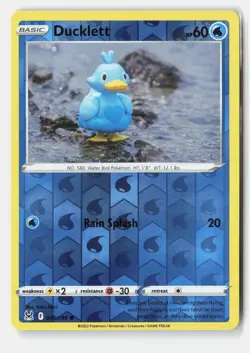 Ducklett 046/196 Common Lost Origin Pokemon Reverse Holo Near Mint - Image 1