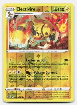 Electivire 047/172 Rare Brilliant Stars Pokemon Reverse Holo Near Mint - Image 1