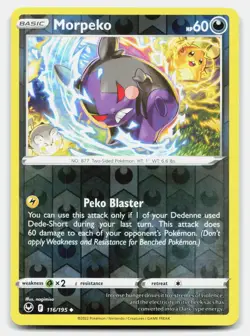 Morpeko 116/195 Uncommon Silver Tempest Pokemon Reverse Holo Near Mint - Image 1