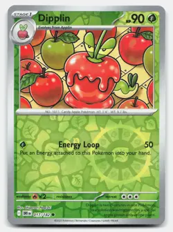 Dipplin 017/182 Common Destined Rivals Pokemon Reverse Holo Near Mint - Image 1