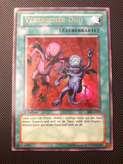 Yu-Gi-Oh! Verbrecher-Duo, SRl-G039, Ultra Rare, 1. Auflage, Deutsch, Good - Image 1