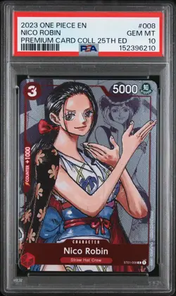 PSA 10 Nico Robin ST01-008 Premium Card Collection 25th Edition Eng One Piece - Image 1