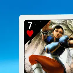CHUN-LI Street Fighter 4 Not for sale Trump Playing Card Heart 7 CAPCOM Japan - Image 3